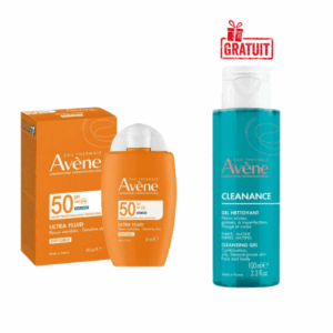 AVENE ULTRA FLUID INVISIBLE 50 SPF 50ML+CLEANANCE GEL NETTOYANT 100ML (OFFERT)