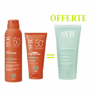 SVR PACK SUN SECURE Brume + Blur Teinte+ Physiopure Gelee 200ml Offerte