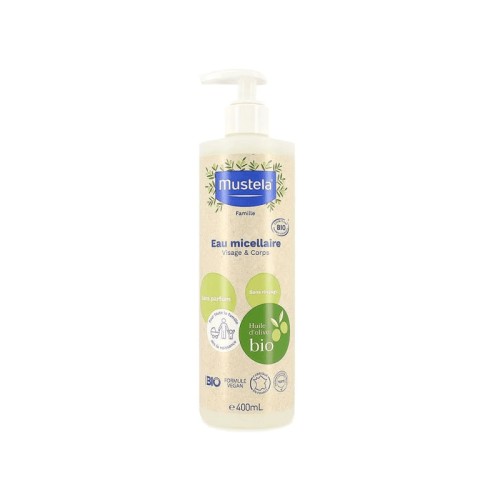 MUSTELA BIO EAU MICELLAIRE SANS RINCAGE 400ML
