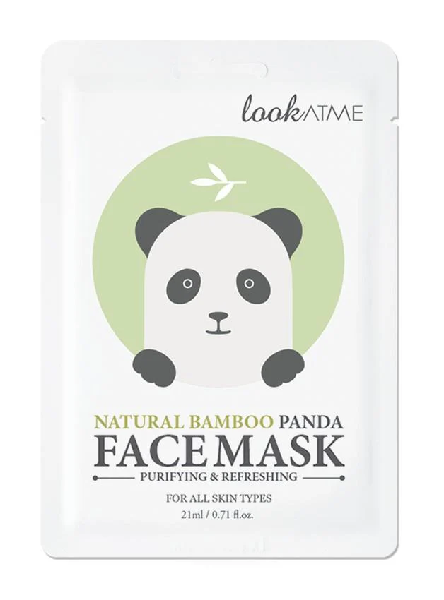 LOOK AT ME NATURAL BAMBOO PANDA FACE MASK