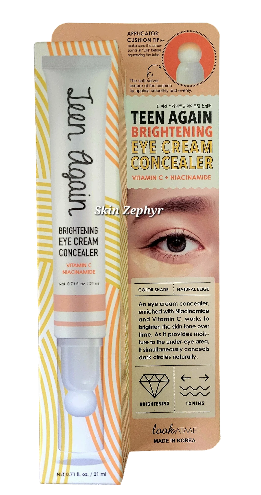 LOOK AT ME TEEN AGAIN  BRIGHTENING EYE CREAM CONCEALER