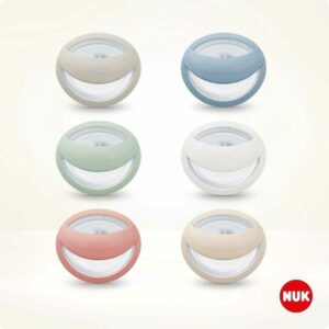 NUK 2 SUCETTES EN SILICONE MOMMYFEEL 0-9M AVEC BOITE