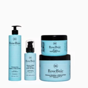 Rosbaie Routine Complète Ricin ; Kératine - Pousse; Hydratation