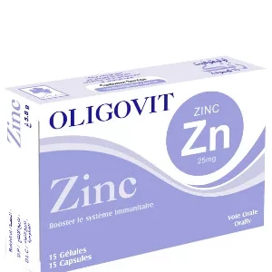 VITAL OLIGOVIT ZINC 25MG 15 GELULES