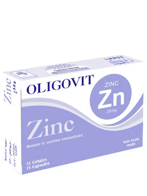 VITAL OLIGOVIT ZINC 25MG 15 GELULES