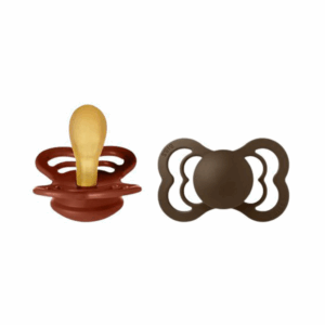 BIBS 2 SUCETTES SUPREME COLLECTION RUST MOCHA SIZE 2