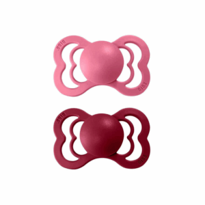 BIBS 2 SUCETTES SUPREME CORAL RUBY SIZE 1