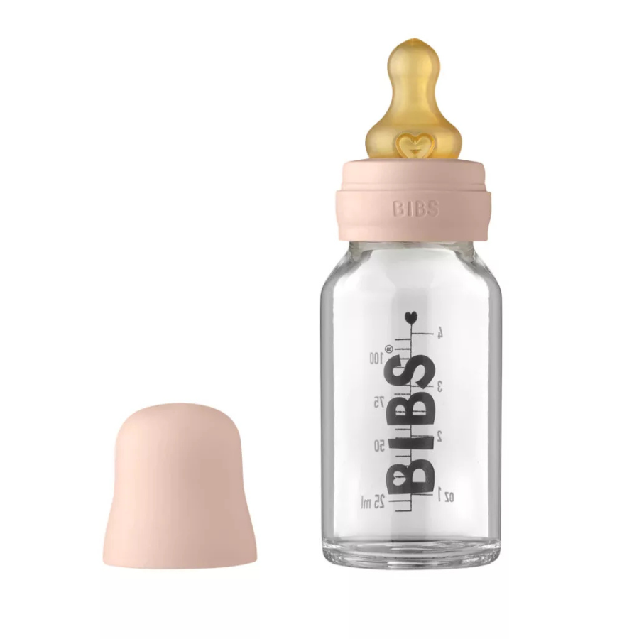 BIBS BIBERON EN VERRE BLUSH SET COMPLET 0M+ 110ML