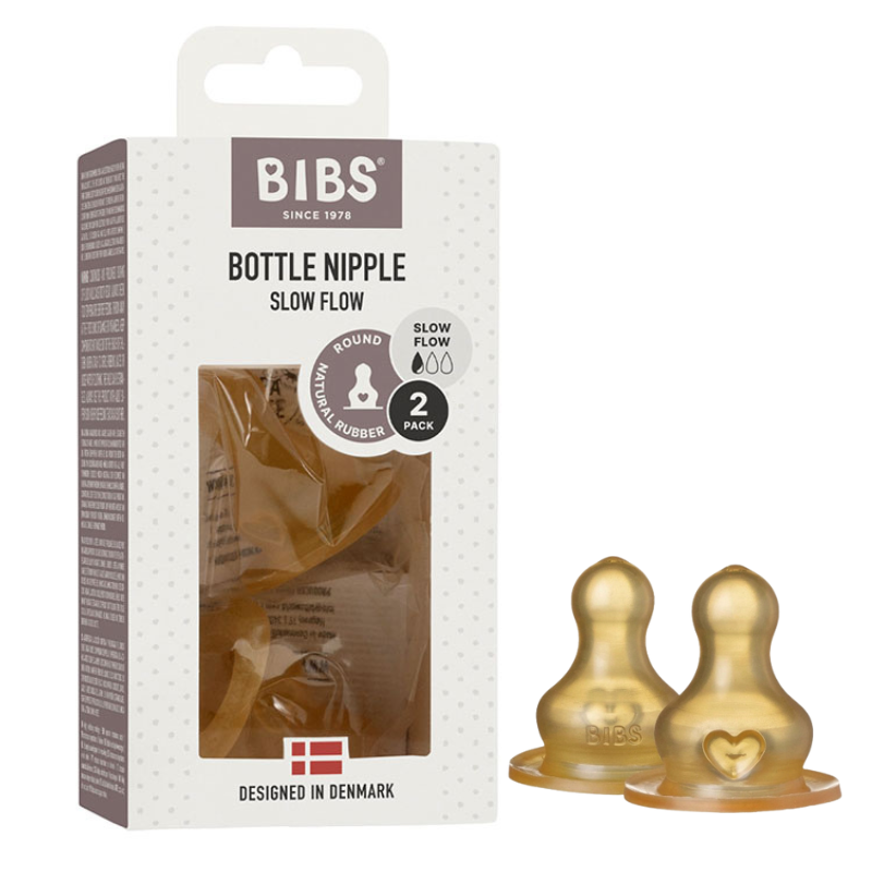 BIBS TETINE POUR BIBERON A DEBIT LENT 2 PIECES