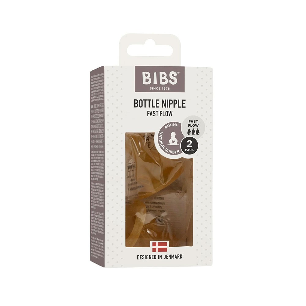 BIBS TETINES BIBERON A DEBIT RAPIDE 2 PIECES