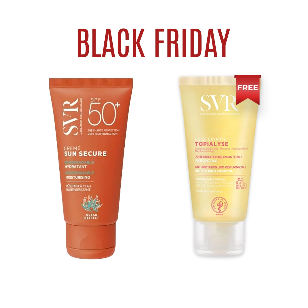 SVR SUN SECURE CREME SPF50+ 50ML+TOPIALYSE HUILE LAVANTE 55ML(OFFERT)