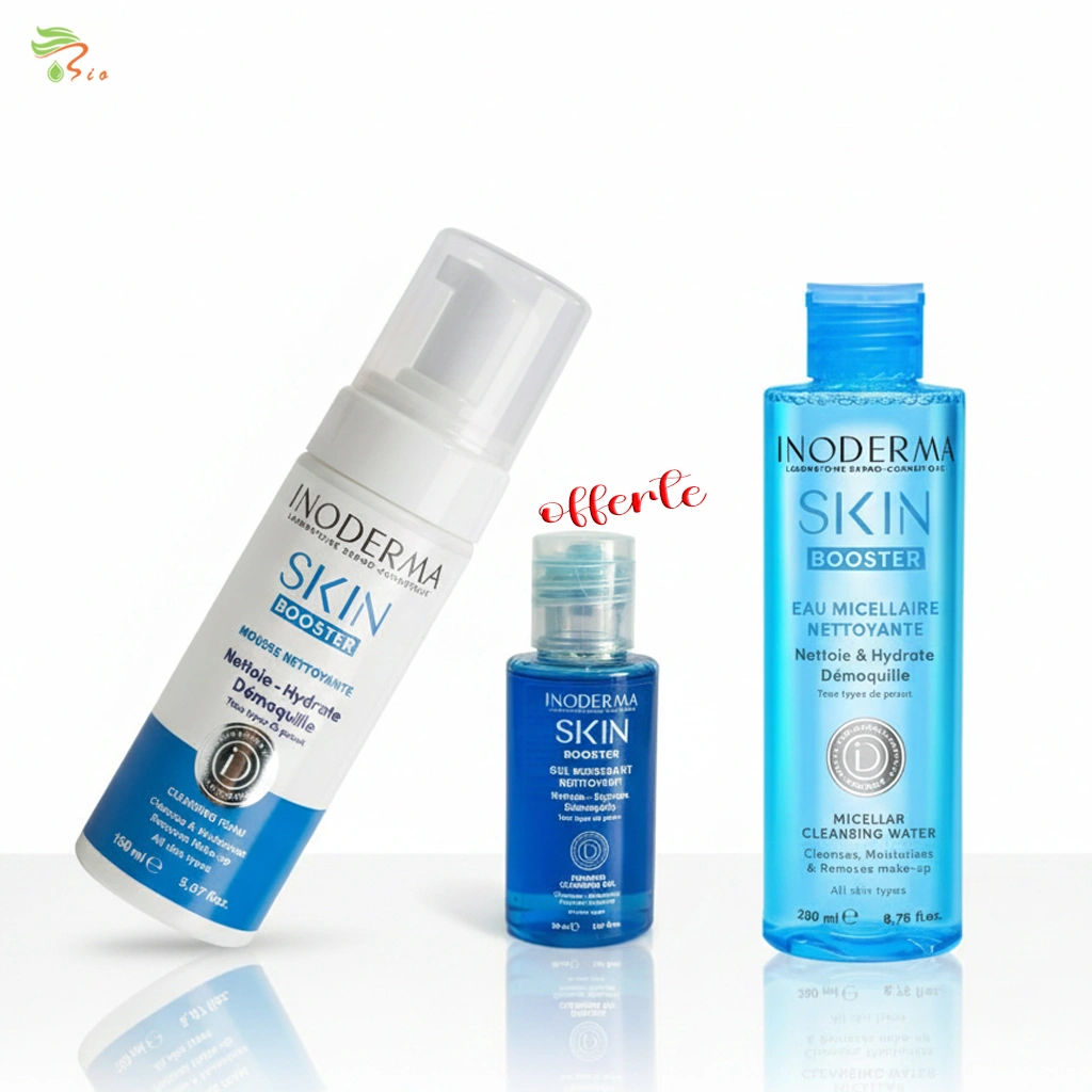 Pack INODERMA Skin Booster+GEL MOUSSANT NETTOYANT (30 ml) (OFFERT)