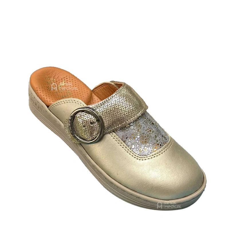 STI LIGHT ORTHOPEDIC SABOT ORTHOPEDIQUE FEMME DORE BRONZE