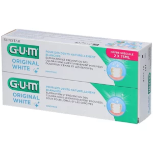 GUM DENTIFRICE ORIGINAL WHITE DUO 2*75ML