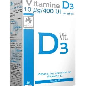 VITAL VITAMINE D3 30 GELULES