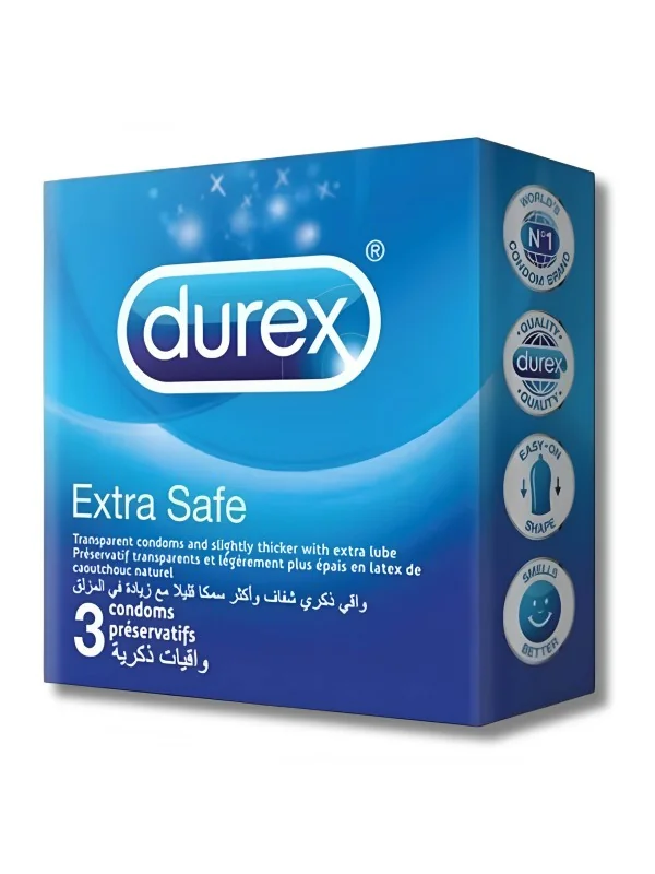 DUREX PRESERVATIF EXTRA SAFE BT 3