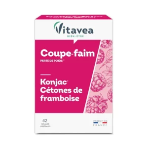 VITAVEA COUPE FAIM AU KONJAC & CÉTONES DE FRAMBOISE 42 GELULES