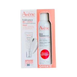 AVENE COFFRET TOLERANCE CONTROL BAUME APAISANT RESTAURATEUR 40ML+EAU THERMALE 150ML (OFFERT)