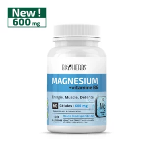 BIOHERBS MAGNÉSIUM BISGLYCINATE 60 GÉLULES