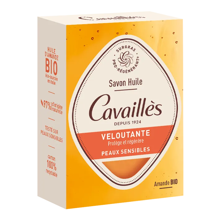 ROGE CAVAILLES SAVON HUILE VELOUTANTE A L'HUILE D'AMANDE PEAUX SENSIBLES 100G